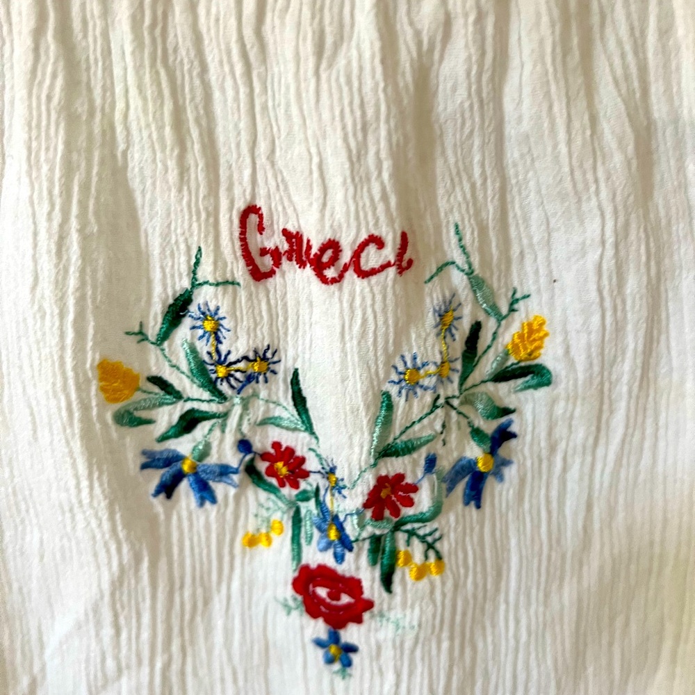 100 percent cotton girls dress made in greece - Picture 3 of 7